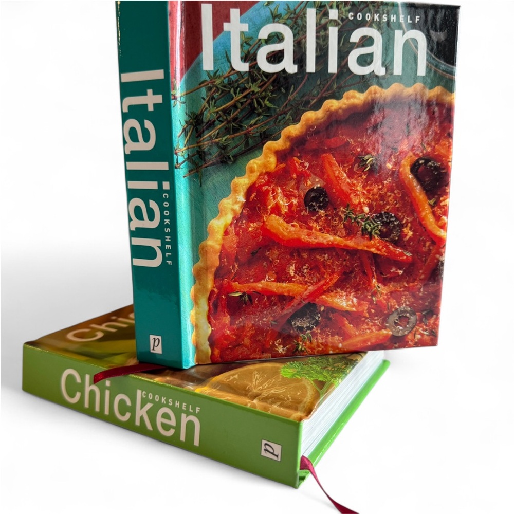 Mini Cookshelf Italian and Chicken Cookbook Set Cottage Decor - Picture 9 of 17